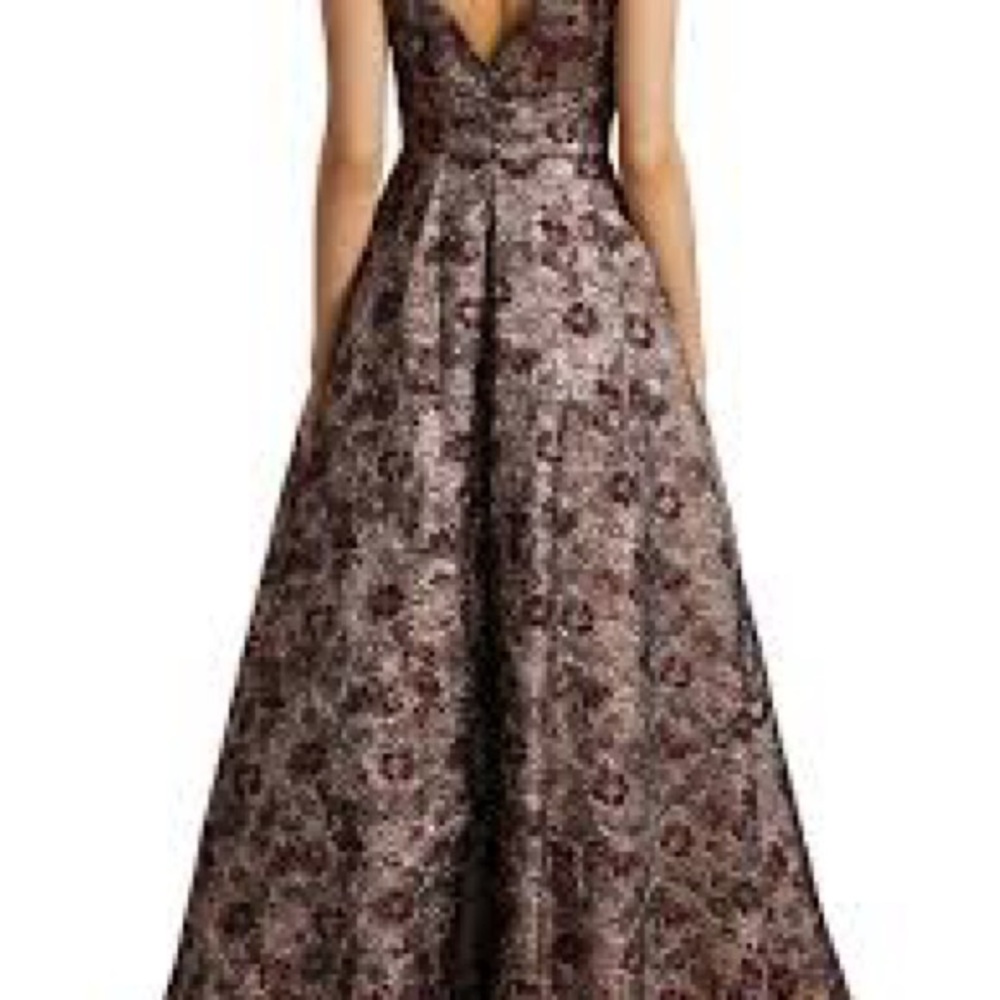 Elegant Floral Evening Gown